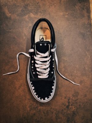 VANS OLD SKOOL PLATFORM Black PEARLIZED - immagine 2