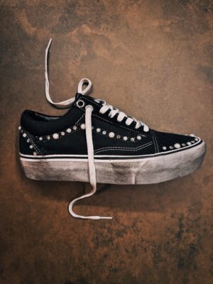 VANS OLD SKOOL PLATFORM Black PEARLIZED - immagine 3